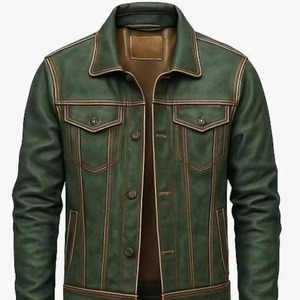 Hot Selling Men Women's Clothing Leather <b>Jacket</b> New Fashion Men Leather <b>Jacket</b> Windproof Leather <b>Jacket</b> - Product Image 5