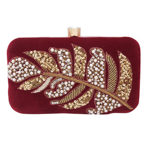 Fil à broder de luxe carré bandoulière sac à main pour les femmes utilisation de fête de mariage vente chaude à Dubaï en gros - Product Image 2