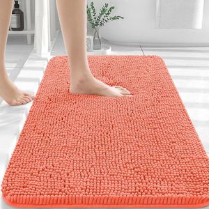 Tapis de bain en chenille extra doux 30x20, séchage rapide, lavable en machine, avec dos en caoutchouc pour salle de bain - Product Image 1
