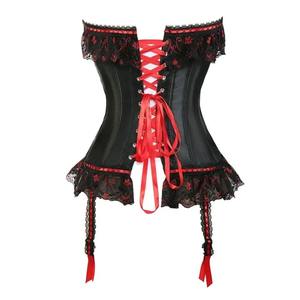 High Quality Jet Black Women's Corset Zipper Design Custom Logo OEM Service Breathable Neoprene Quick Dry Firm Control Seamless - Product Image 2