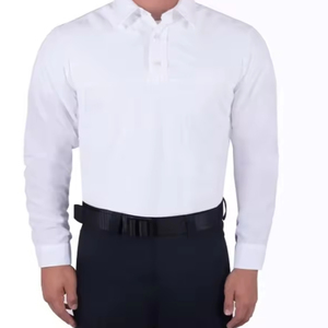 เสื้อเชิ้ตยูนิเซ็กซ์สีดำ ผ้าโพลีเอสเตอร์ ระบายอากาศได้ดี สำหรับเจ้าหน้าที่รักษาความปลอดภัย มีกระเป๋าและเข็มขัด สำหรับผู้ใหญ่ - Product Image 6