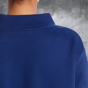 Sudadera extragrande de cuello alto para mujer Parke, con bordado de letras de chenilla personalizado, de algodón grueso, para invierno y otoño - Product Image 6