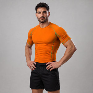 Rashguard personnalisé OEM imprimé par sublimation, rashguard de haute qualité, rashguard à manches courtes MMA Bjj - Product Image 3
