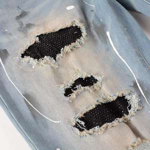 Jeans de Mezclilla para Hombre, Invierno, con Logotipo Personalizado, de la Mejor Calidad, Diseño Sólido Estampado, Fabricación en Fábrica, Último Diseño, Jeans Lisos - Product Image 6