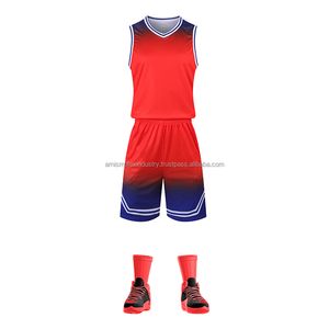 Prix de gros, uniforme de basket-ball personnalisé, nouveau design imprimé, respirant, 100% polyester, imprimé par transfert thermique, unisexe - Product Image 6