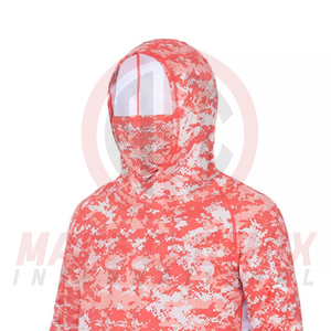 เสื้อฮู้ดตกปลาสำหรับผู้ชาย ผ้าบาง ระบายอากาศได้ดี เป็นมิตรกับสิ่งแวดล้อม จำหน่ายจำนวนมาก - Product Image 2