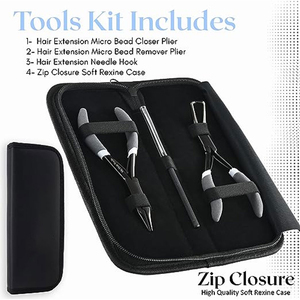 Pince à cheveux pour extensions de kératine, outils de fusion pour extensions capillaires, accessoires pour extensions de cheveux à micro-anneaux, pinces pour liens et perles - Product Image 5