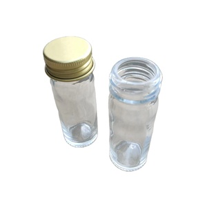 28ml Clear Soda Glass Media McCarthney <b>Bottle</b> with <b>Aluminium</b> Screw Cap-UNI-Sci Brand - Product Image 1