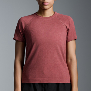 T-shirt décontracté pour femme, col rond, coupe ajustée, uni, doux, manches courtes, à porter au quotidien - Product Image 6