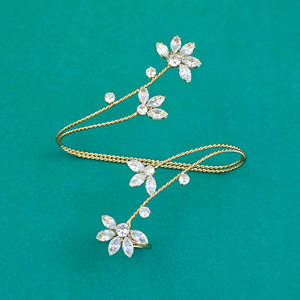 Exquisite Indo-Western Adjustable Classic Finger Ring with Small <b>Beads</b> Stunning Mehndi Plating - Product Image 3