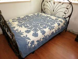 Couette en coton 100% faite à la main, motif floral brodé hawaïen, style vintage, lavable, pour la décoration de la maison et des chambres d'hôtel - Product Image 3
