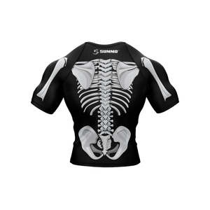 High Quality Men's Rush Guard Set MMA BJJ Grappling Anti-UV UPF50+ Polyester/Nylon Quick Dry Breathable Compression <b>Long</b> <b>Sleeve</b> - Product Image 5