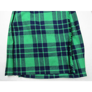 Jupe écossaise vintage à carreaux Black Watch pour femme, kilt en laine vert et bleu marine - Product Image 4