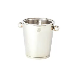 Aluminium Modern Round <b>Ice</b> <b>Bucket</b> Eco-Friendly Durable Tabletop Beverage Cooler for Living Room Christmas Occasions - Product Image 3