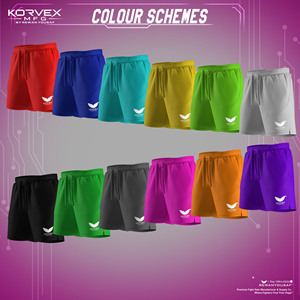 Pantalones Cortos Deportivos Rosa para Hombre Korvex, Cintura con Cordón Ajustable, Largo Medio, Estampado por Sublimación, Secado Rápido, Poliéster/Nailon - Product Image 5
