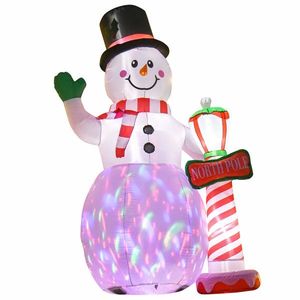 Pupazzo di Neve Gonfiabile Natalizio per Decorazioni Esterne Festive, Addobbi Natalizi per Casa o Ufficio - Product Image 1