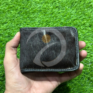 Real Cowhide Leather <b>Wallet</b> Hair On Hide Bifold <b>Wallet</b> Handmade Slim Leather <b>Card</b> <b>Holder</b> <b>Wallet</b> <b>For</b> Men - Product Image 1