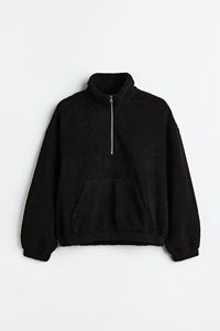 Sudadera de felpa de borreguillo para mujer con media cremallera, jersey térmico, sudadera con capucha para mujer - Product Image 1