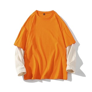 T-shirt pour homme à manches longues, délavé à l'acide, fabriqué en coton de qualité supérieure, pour un usage quotidien et un style urbain - Product Image 1