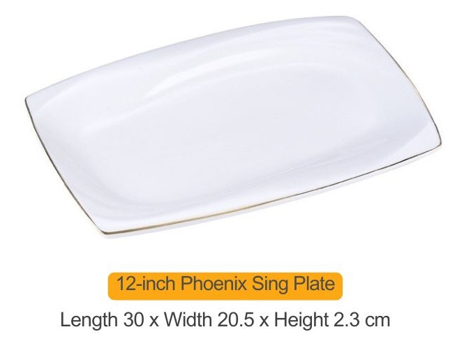 12" phoenix Sing (oblong) Plate