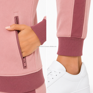 <b>Women's</b> Fitness Tracksuit Full Zip <b>Jacket</b> Jogger Set Premium Sportswear Custom Logo OEM ODM Manufacturer Wholesale Supplier - Product Image 5