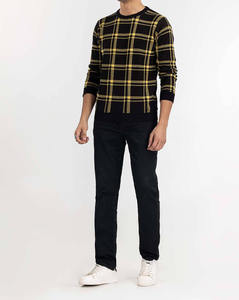 Suéter de punto extragrande personalizado para hombre, de lana/cachemira, cuello redondo, manga larga, fabricante OEM. - Product Image 3