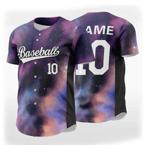 Camiseta de Béisbol con Botones, Diseño Personalizado, Malla Transpirable, Secado Rápido, Fabricante Pakistaní - Product Image 1