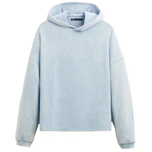 Sudadera con capucha Vintage de gran tamaño con lavado ácido de alta calidad 2025 algodón French Terry personalizado liso cremallera diseño XS tamaño Raw Hem Print 100% - Product Image 4