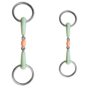 Bocados de Anillo Suelto de Lujo para Caballos, Hechos de Plástico y Acero Inoxidable, Estilo Elegante, Productos Ecuestres Deportivos, Precio al por Mayor - Product Image 4