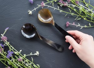 Cutlery Horn Salad Spoon Handmade Ideal Kitchenware Tabletop Restaurant Hotel Use Flatware Set Bulk Use Tools - Product Image 6