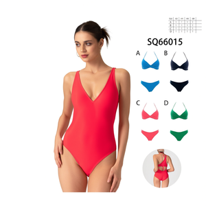 HDJ Plus Size One Piece Swimsuit <b>Tummy</b> <b>Control</b> Conservative Beachwear Sexy Monokini Bathing Suit SQ66015 - Product Image 2