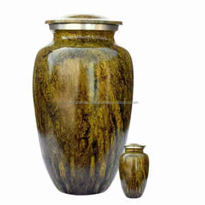 โกศโลหะอัลลอยสีเขียวคลาสสิกสำหรับผู้ใหญ่ที่ระลึกการเผาศพสไตล์อเมริกัน - Product Image 5