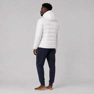 <b>Bubble</b> Waterproof Breathable High Street Coat 2026 <b>Top</b> Sale Front Puffer Jacket OEM Customized Canvas Hooded Men Winter - Product Image 2