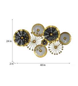 Décoration murale en métal de style moderne et luxueux, grande décoration d'intérieur, forme personnalisable, décoration murale minimaliste, cadeau pour la fête des mères - Product Image 3