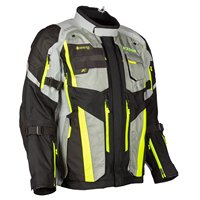 Veste Badlands Pro pour homme, imperméable, à blocs de couleur, pour moto, manches longues, imprimé numérique, gris, noir, jaune fluo, toutes saisons