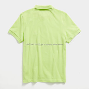 Chemises pour hommes en jersey uni respirant de haute qualité, à manches courtes, grande taille, col rond, personnalisables, vente en gros - Product Image 2