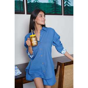 Conjunto de Shorts Azul Marino para Mujer Fintastic - Product Image 3