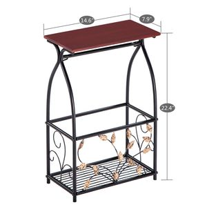 <b>Sofa</b> <b>Side</b> <b>Table</b> with Multifunctional Tissue Magazine Rack End <b>Table</b> for Bathroom & Interior RT - Product Image 6