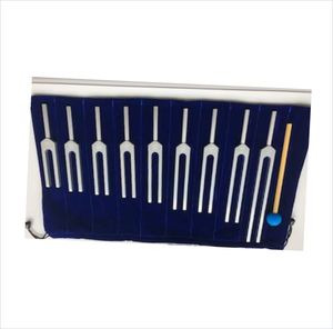 New Arrival Stainless Steel Weighted Medical Chakra Tuning Forks Manual CE Certified with Wooden Box Reusable - Product Image 2