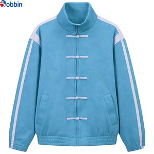 Blouson matelassé d'hiver tendance pour homme, col montant tricoté, coupe ample, respirant, doublure polaire écologique, idéal pour l'extérieur - Product Image 4