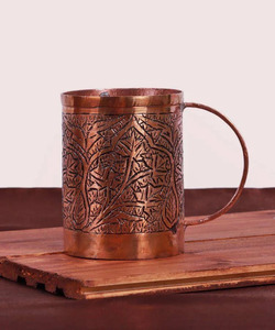 Antique Vintage Classic Copper <b>Mug</b> High Quality Handmade Fancy Tabletop Decor Display Stand <b>Large</b> Capacity Eco-Friendly Handle - Product Image 3