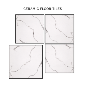 60 X 60 CM Digitally printed ceramic floor tiles glossy surface 600 MM x 600 MM Floor Square tiles white color tiles - Product Image 1
