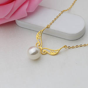 Ensemble de collier pendentif en argent S925 avec chaîne claviculaire et accessoires de bijoux en perles DIY Aile d'ange & 354 - Product Image 4