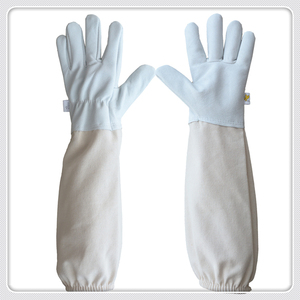 Outils d'apiculture, gants de protection en cuir de chèvre jaune pour apiculteurs - Product Image 6