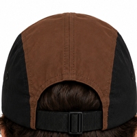 Casquette de camping à cinq panneaux de qualité supérieure personnalisée, ajustement réglable, style extérieur, toile respirante et imperméable, broderie 3D