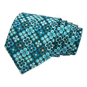Luxury Men's Silk <b>Tie</b> and Pocket Square <b>Set</b> Geometric Pattern Formal Business Wedding Gift | OEM Private Label Bulk Supply India - Product Image 2