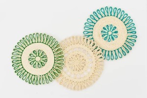 Assiette de présentation en rotin sur mesure, faite à la main, accessoires de table, fournisseur - Product Image 2
