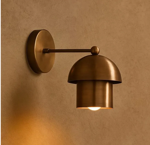 Mushroom Brass <b>Wall</b> <b>Sconce</b> | Art Deco <b>Light</b> | Vintage Retro Handmade Mushroom Lamp Fixture for Home Office - Product Image 5