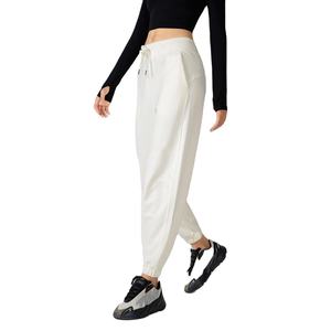 Pantalones de chándal de algodón puro de cintura alta para mujer, pantalones holgados informales para Fitness de talla grande invierno 2026 - Product Image 1