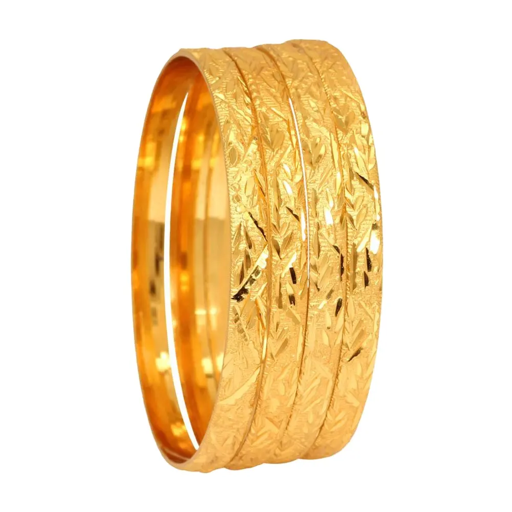 Latest Exclusive Indian Jewellery Designer Light Weight with Gold Color 1 Pair Of Bangle Collection For Women And Girls 2023